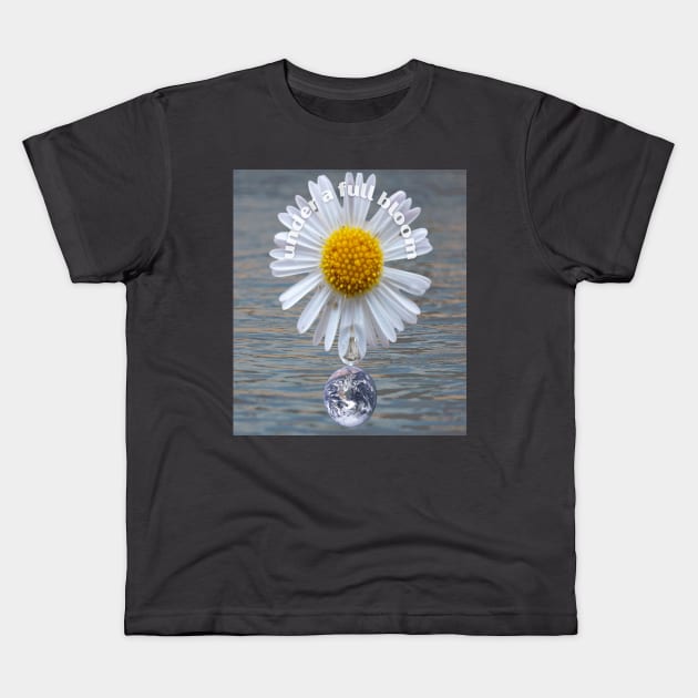 Under A Full Bloom Flower Photography Kids T-Shirt by Rattykins